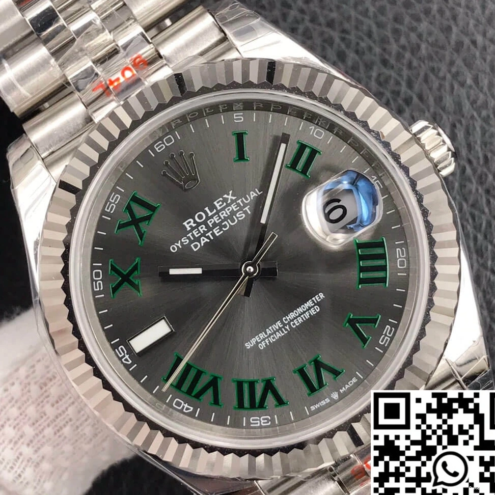 Steel Datejust EW Factory M126334-0022 Stainless Rolex 0402